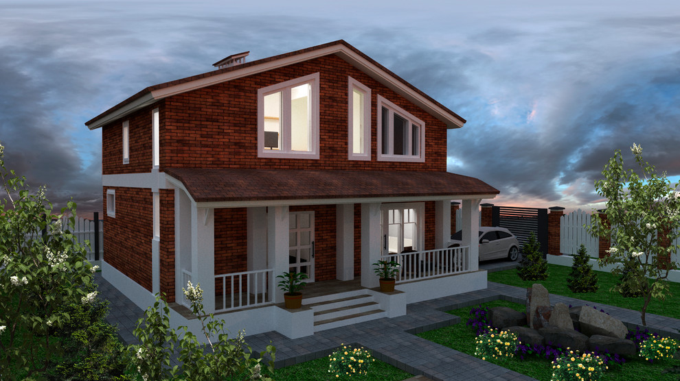 Двухэтажный дом 8 на 10