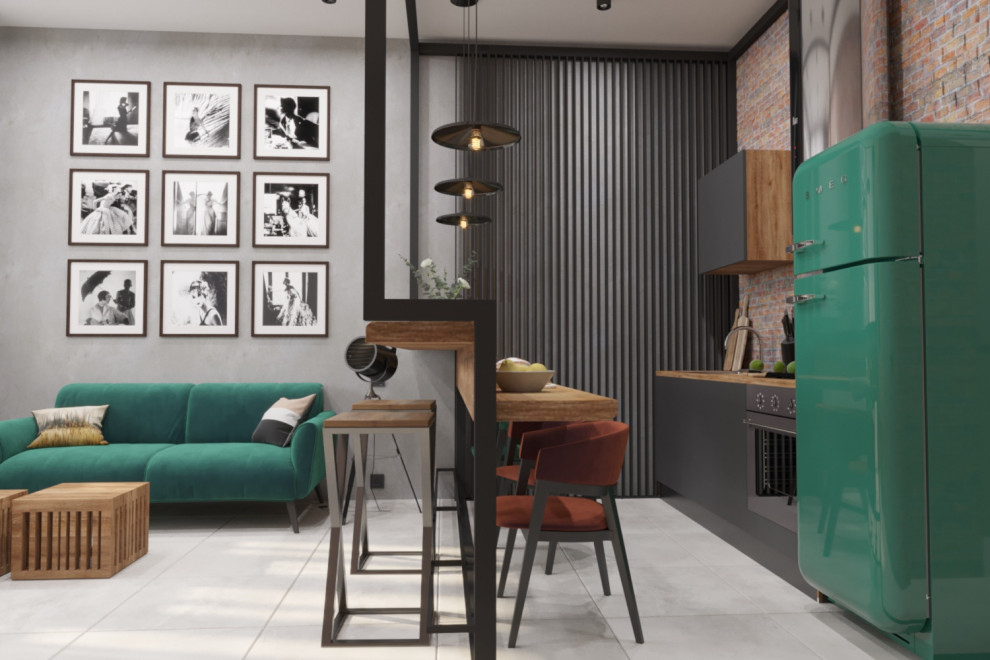 Квартира евро-двушка для девушки фотографа.