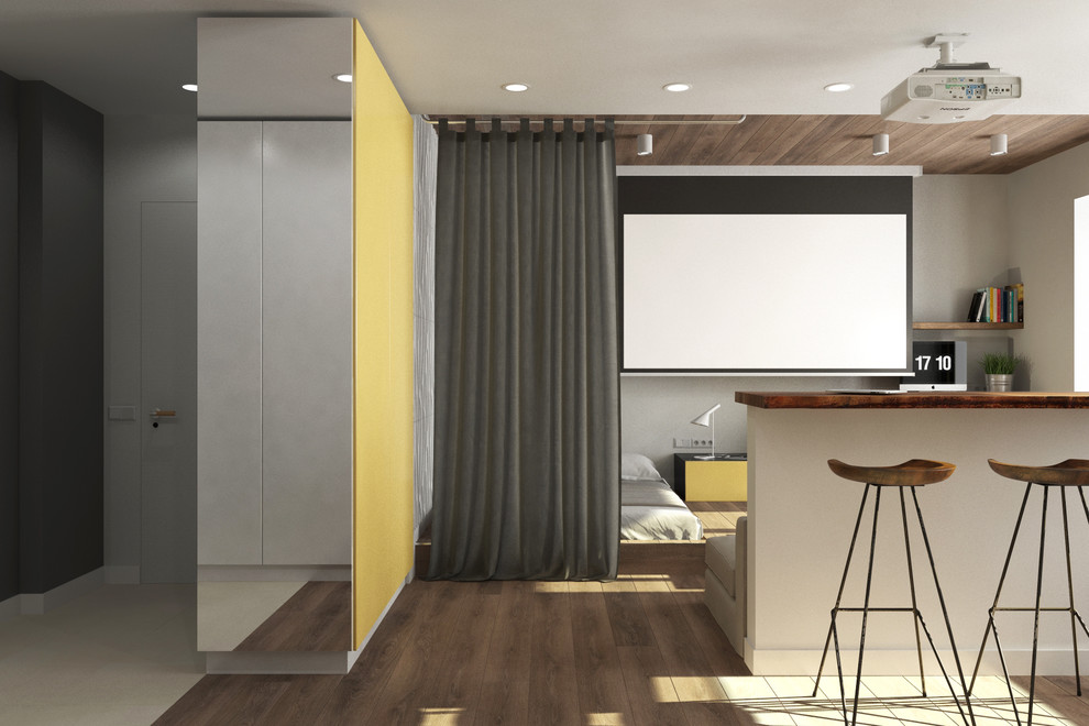 Эко-проект в современном стиле (38 кв.м).