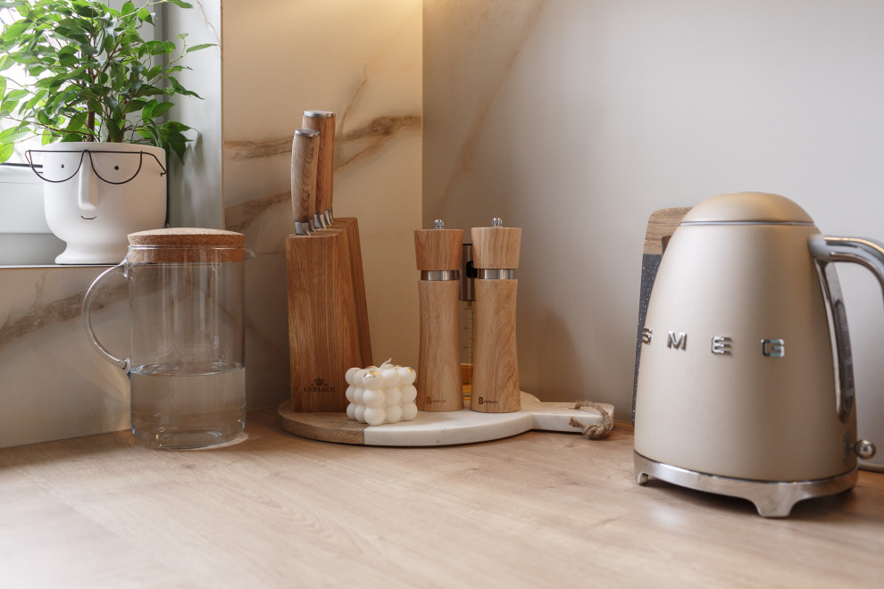 Кухня современная цвета Благородный нефрит