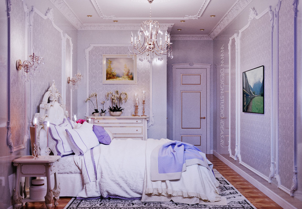 Спальня: классический интерьер в квартире 108 кв. м. в Москве