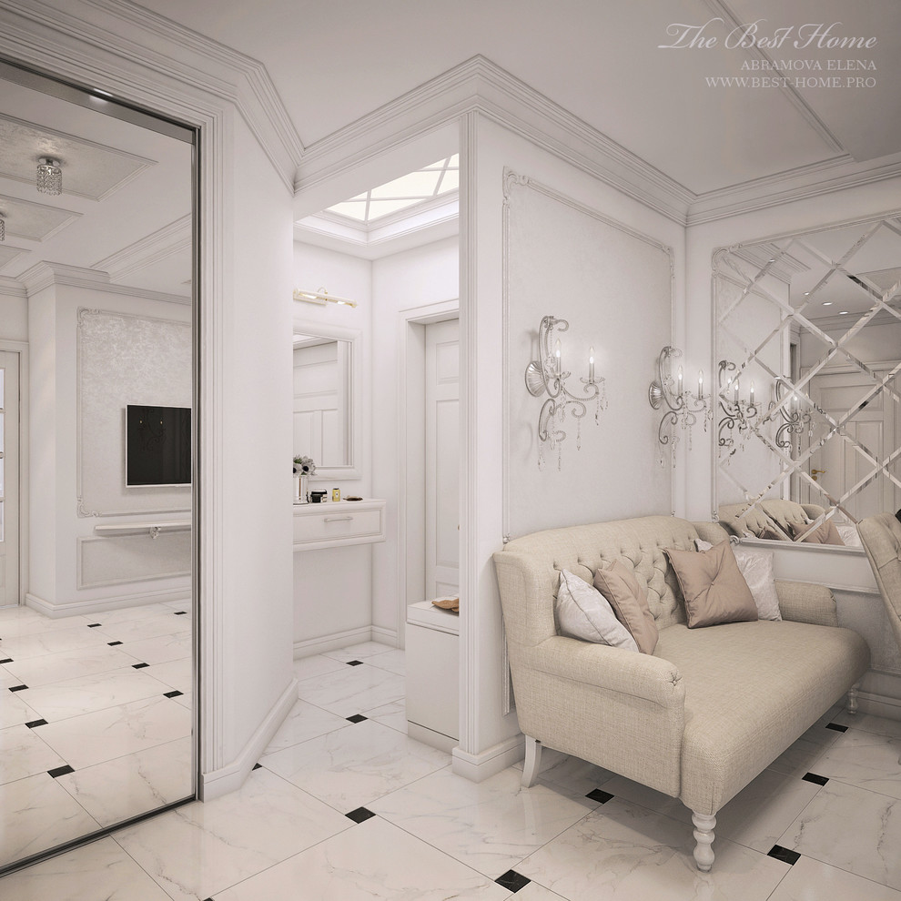 Светлая классика в Пушкине. Трехкомнатная квартира из однокомнатной