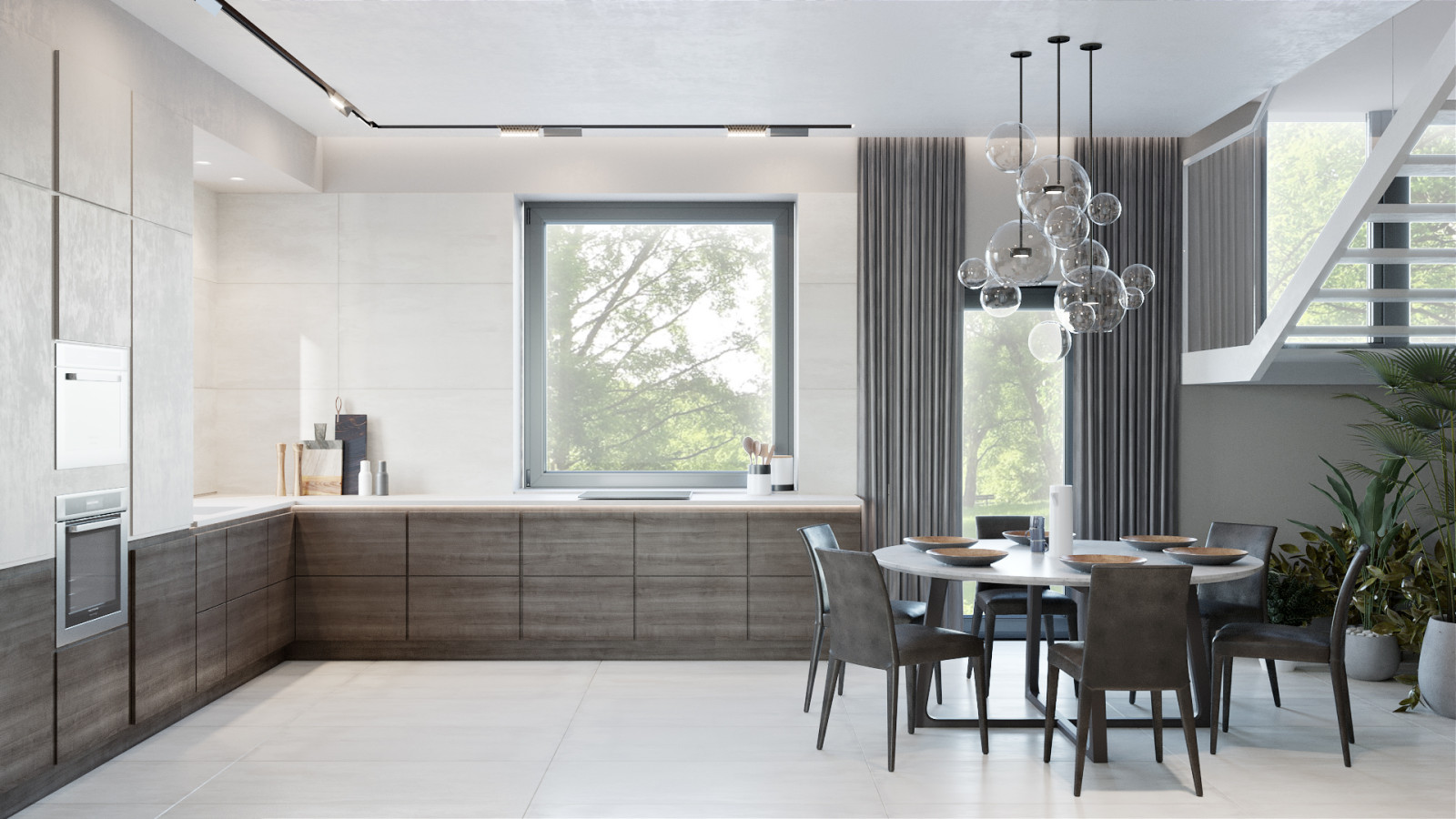 Дом в бежевых тонах