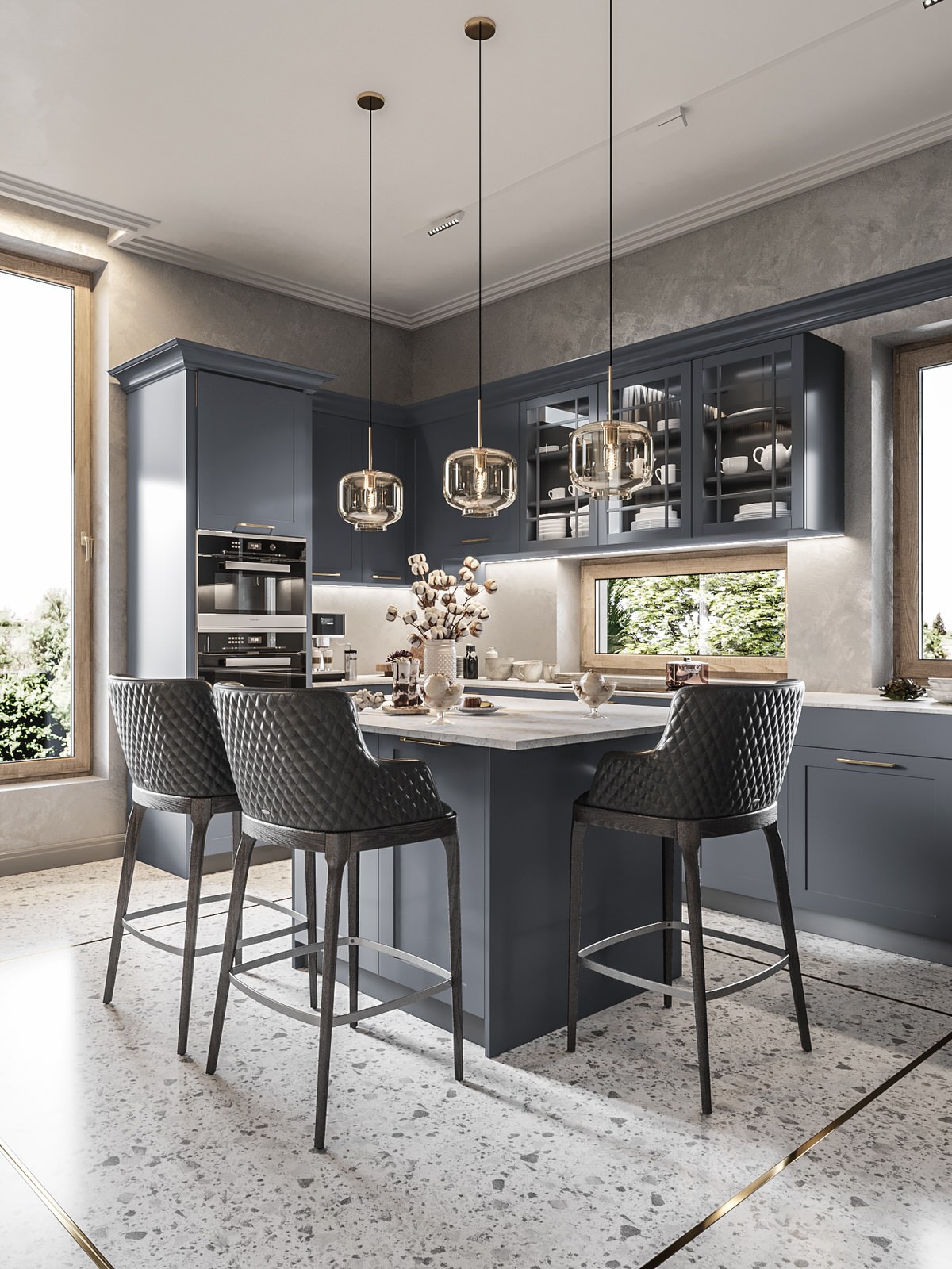 Кухня в загородном доме