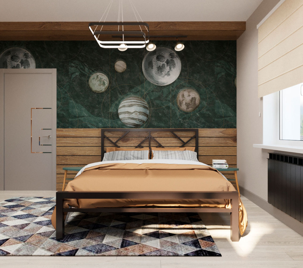 Двухэтажный дом для большой семьи