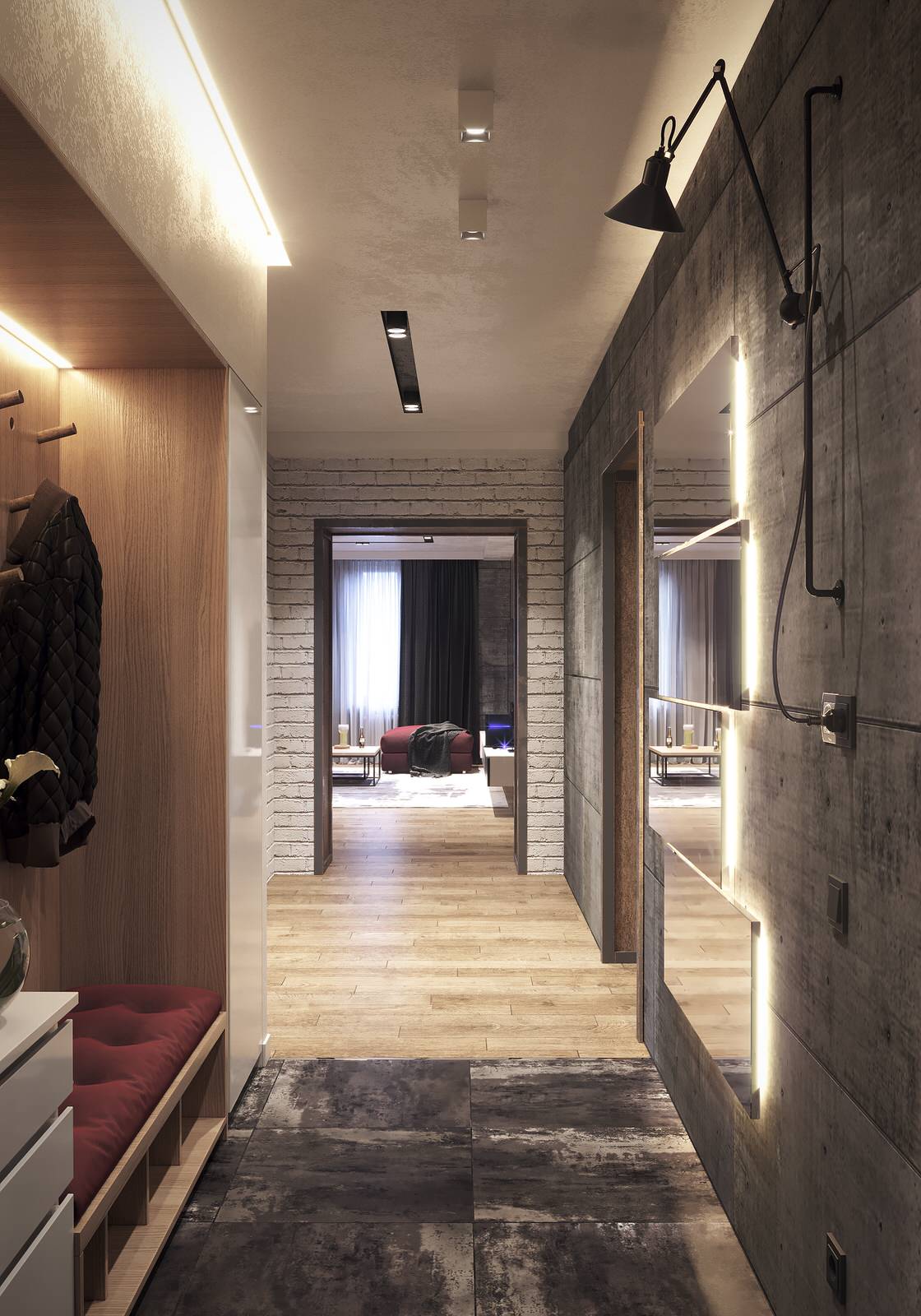 Обложка проекта: Дизайн квартиры в индустриальном стиле