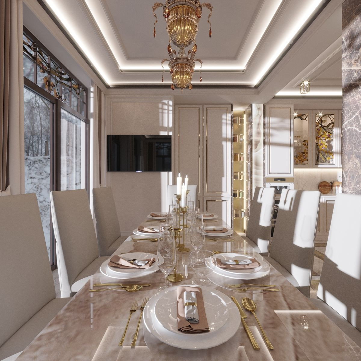 Дизайн таунхауса 100 кв. м в Куркино