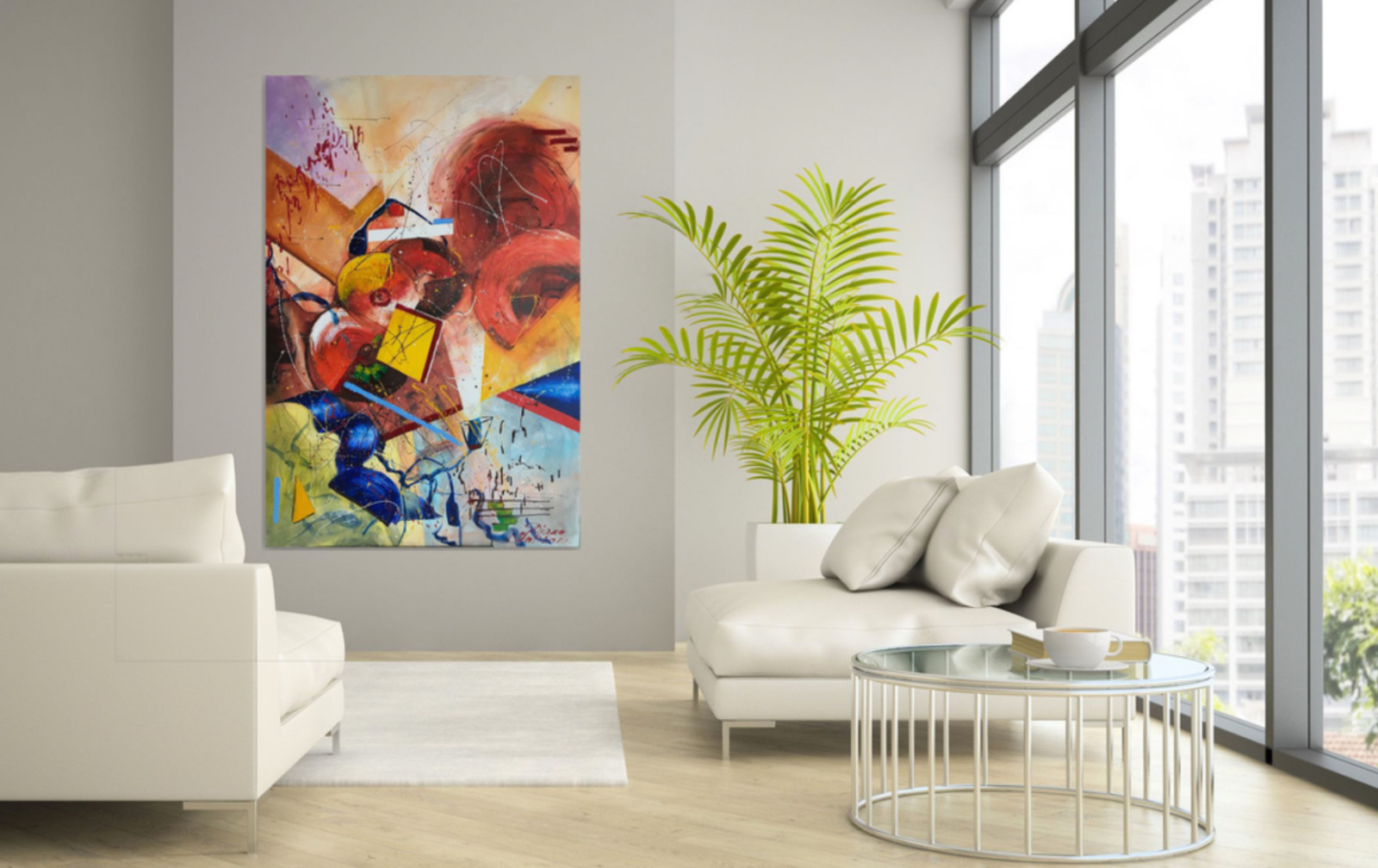 Гостиная - Дизайн интерьера - Картины художницы Дианы Маливани (2)