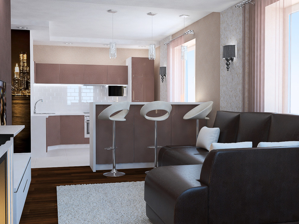 С видом на вечерний город