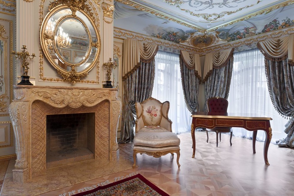 Обложка проекта: Главная спальня загородного дома в стиле Барокко