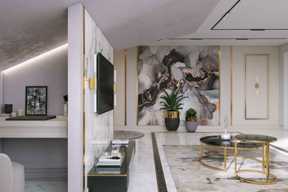 Дизайн-проект Мансарда, Неоклассика