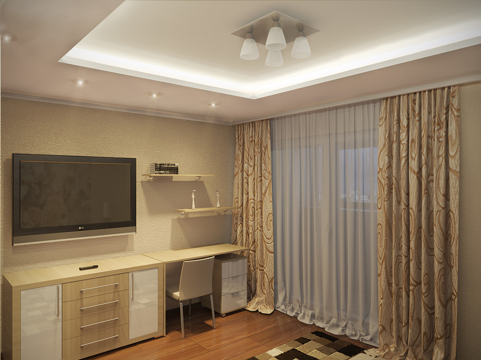 3D визуализация современной спальни