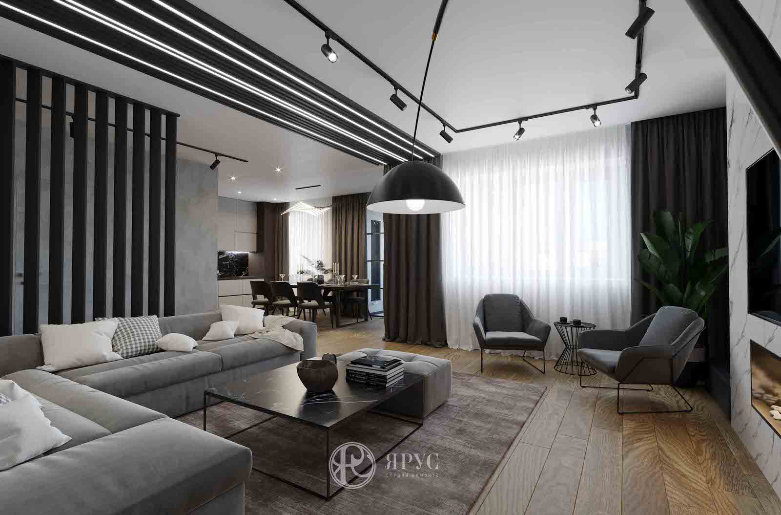 Дизайн-проект четырёхкомнатной квартиры