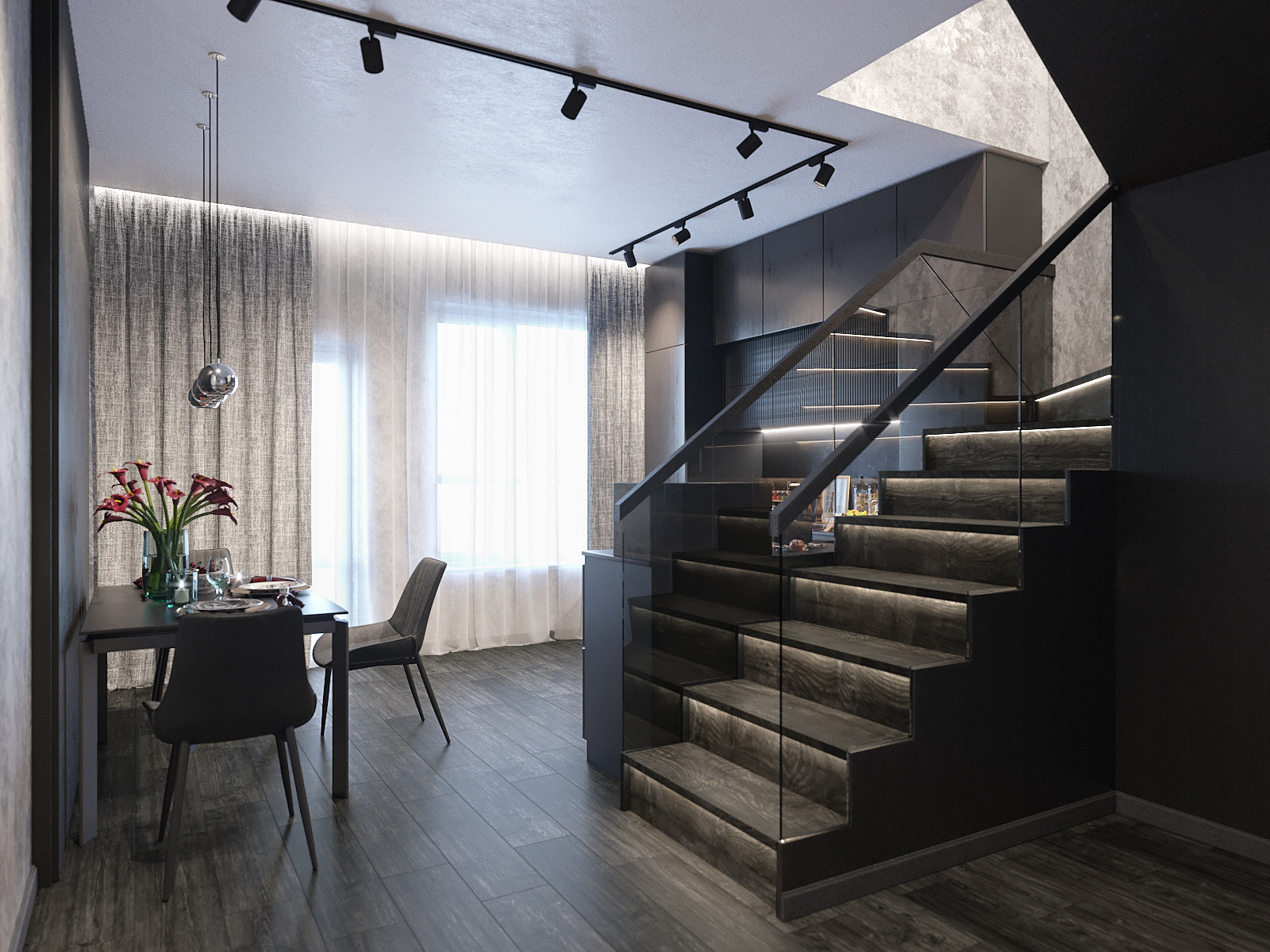 Крутейший дизайн интерьера таунхауса (дер.Кривцово)