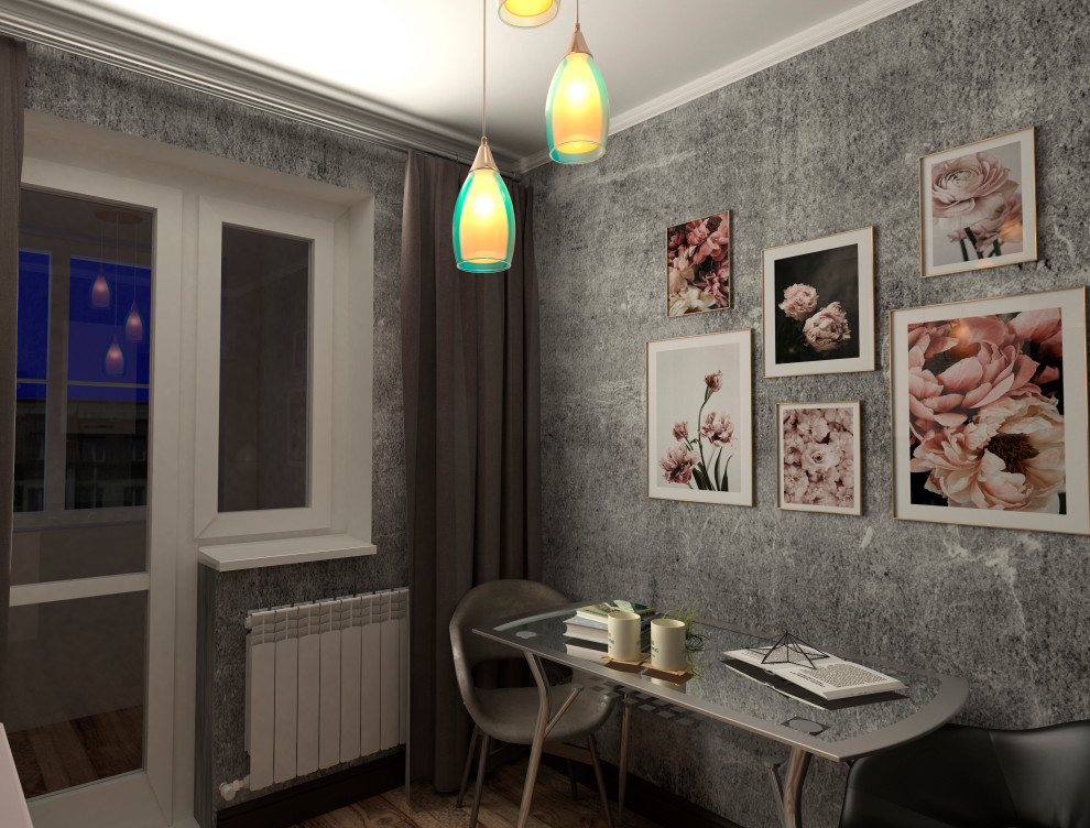 Однокомнатная квартира 34 кв.м. в трёх стилистических решениях.