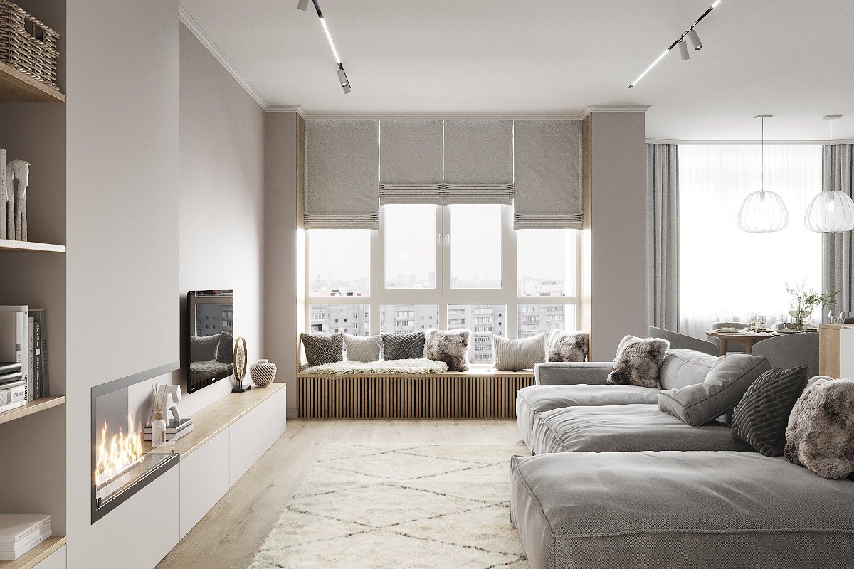 Проект квартиры 109 кв.м для семьи из г. Кемерово