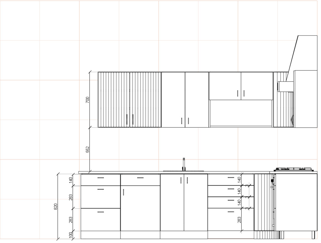 Кухня угловая из массива дерева