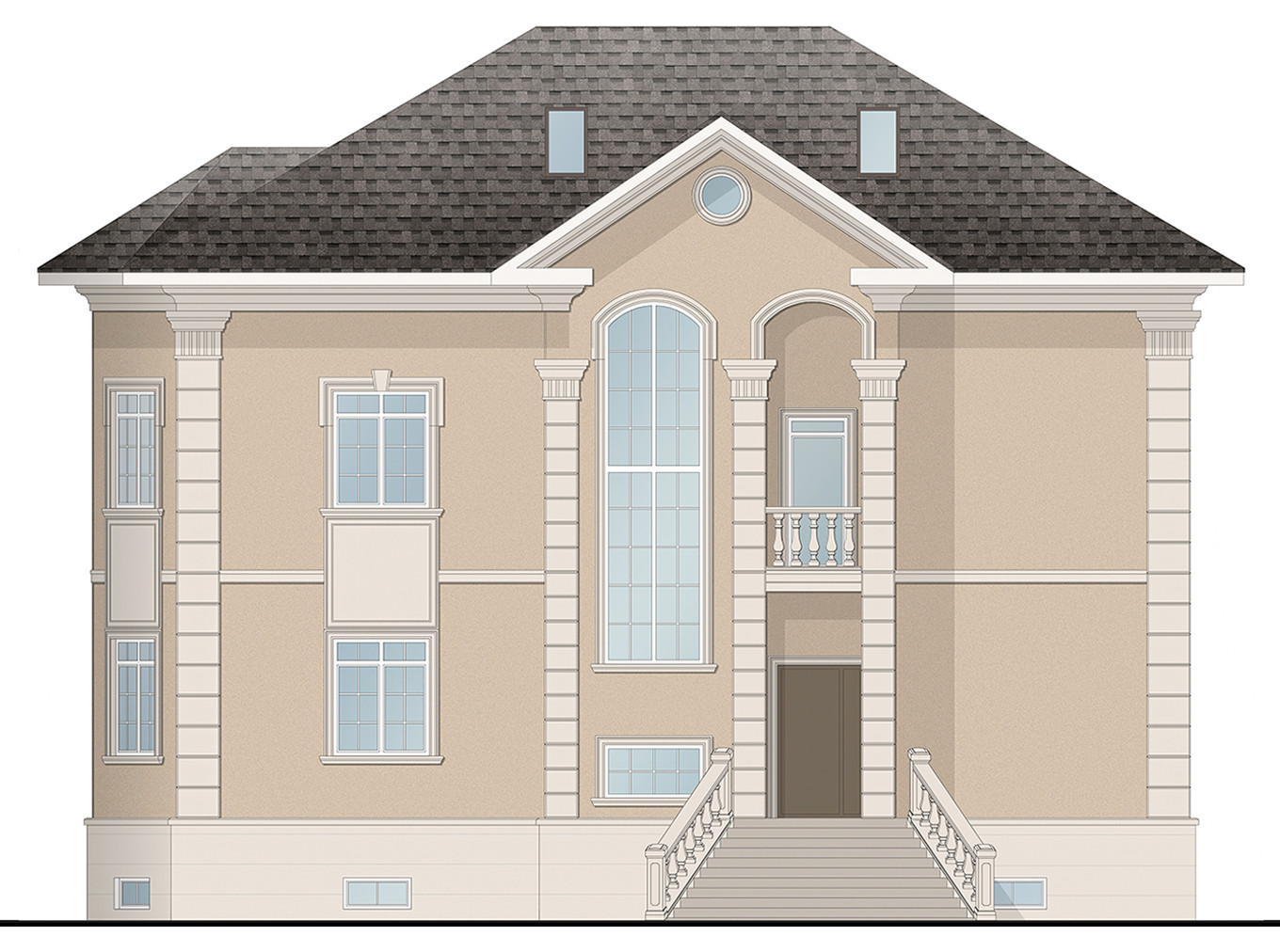 Дизайн фасадов загородных домов