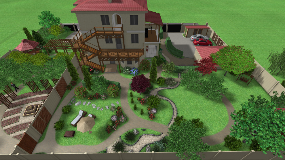 Приусадебная территория минигостинницы