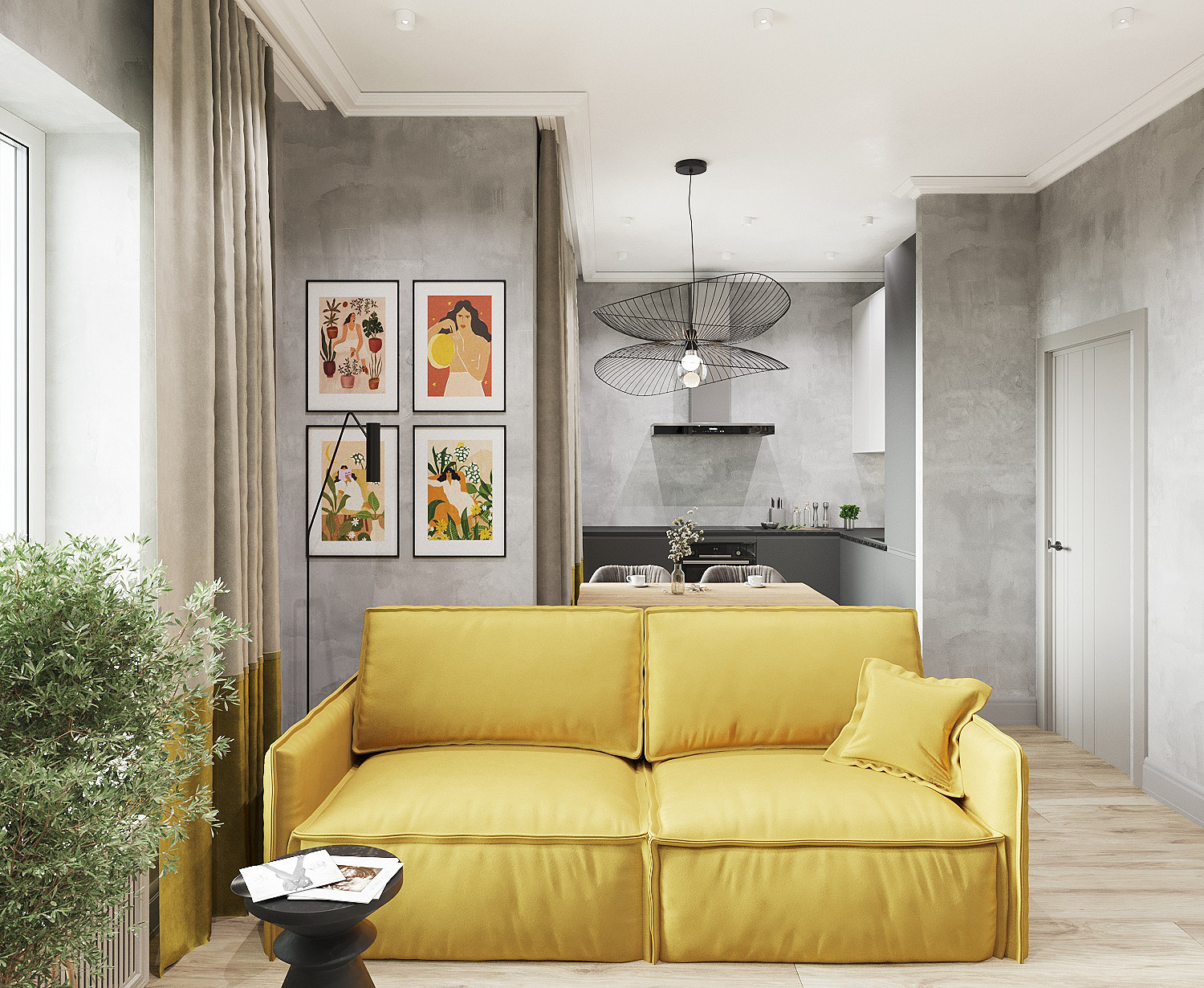 Обложка проекта: Студия для молодой девушки в Москве