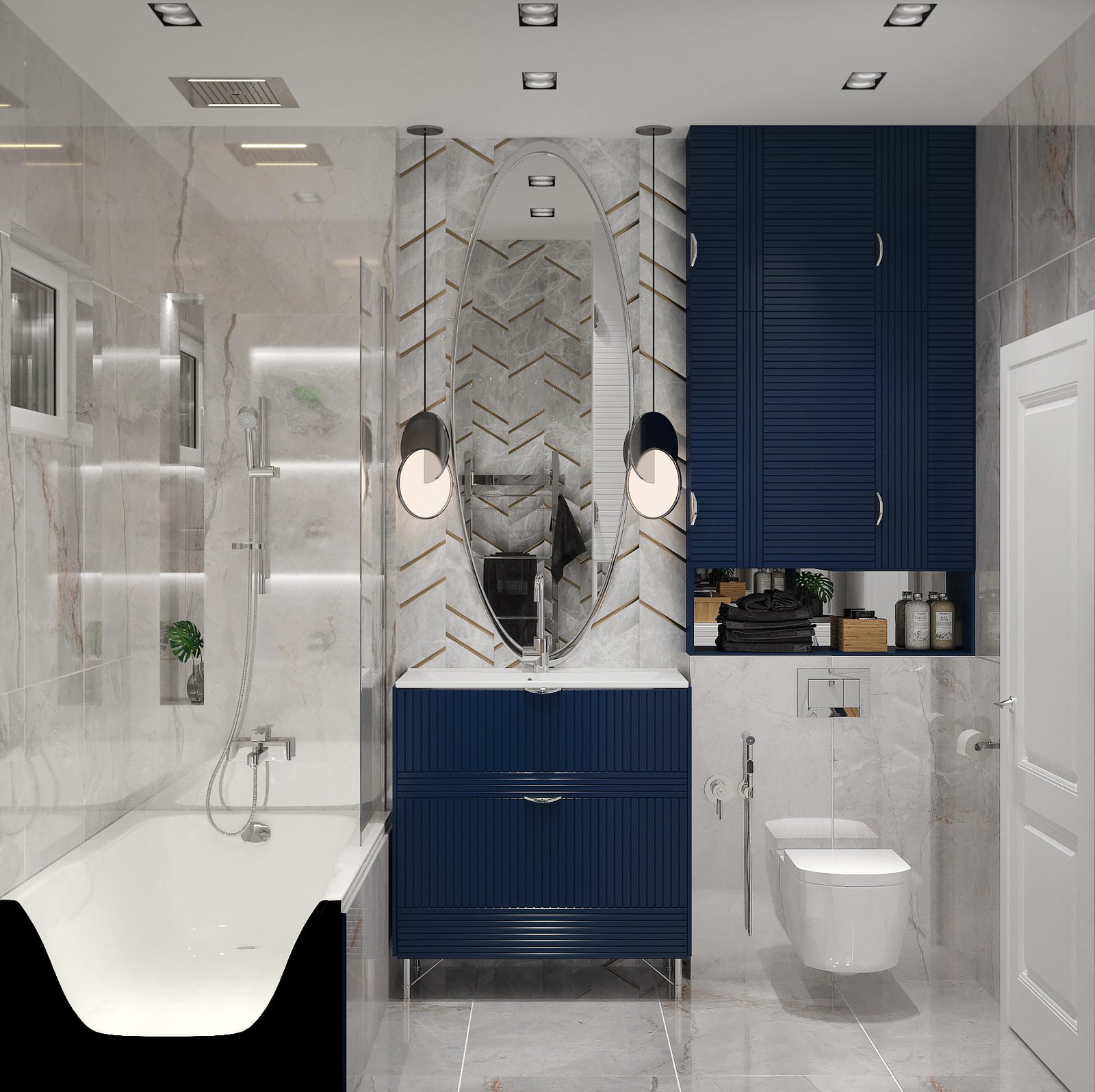 Обложка проекта: Ванная комната в частном доме, г. Армавир