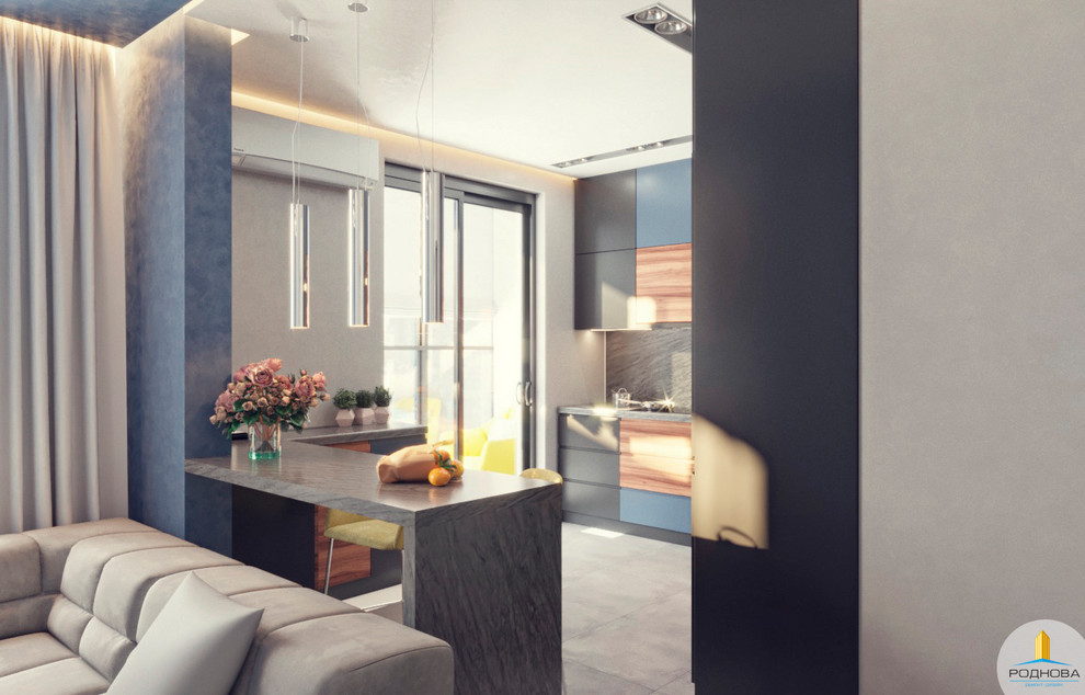 Дизайн-проект двухкомнатной квартиры 56 кв.м