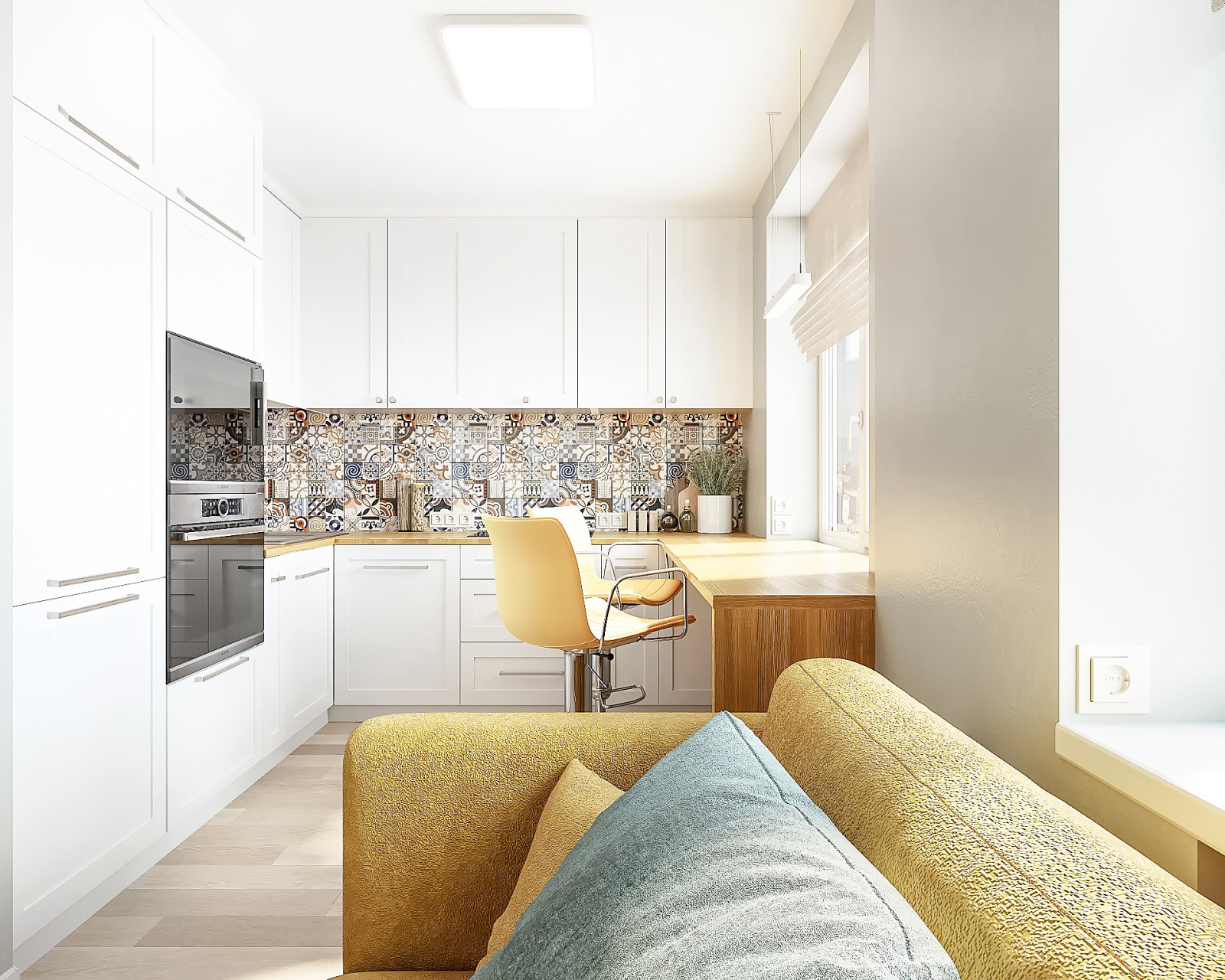 Вид на кухню