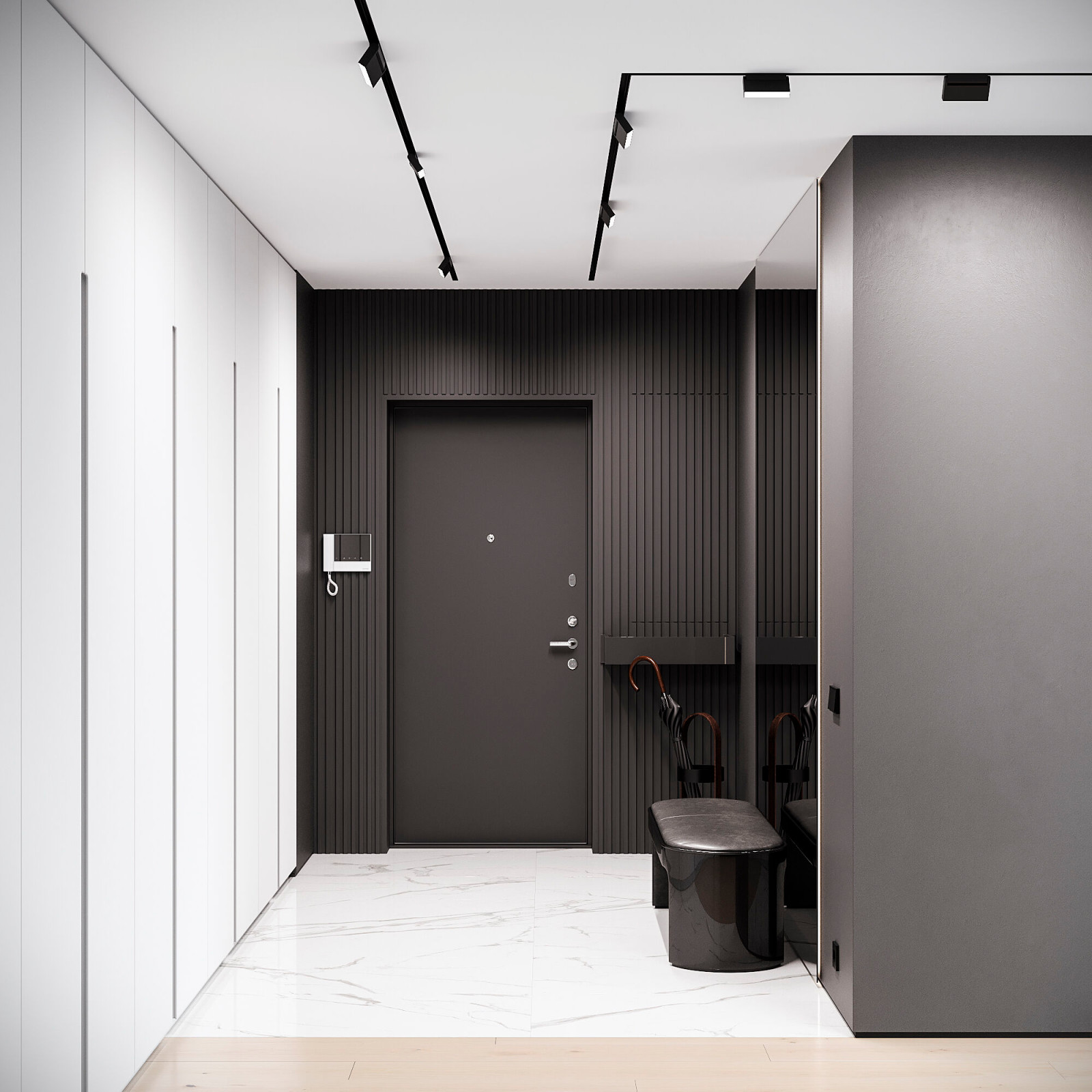 Slim Magnetic Умный трековый светильник 6W 2700-6500K Dim Kos чёрный