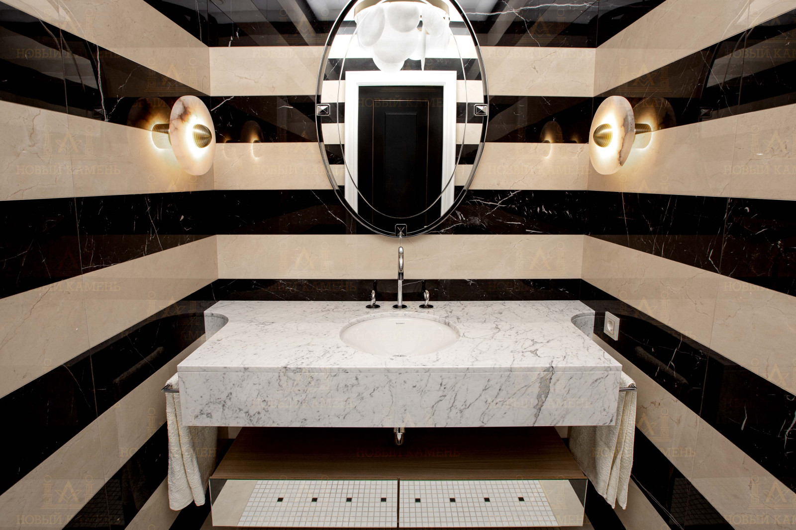 Мрамор в ванной комнате