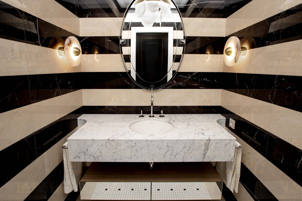 Мрамор в ванной комнате