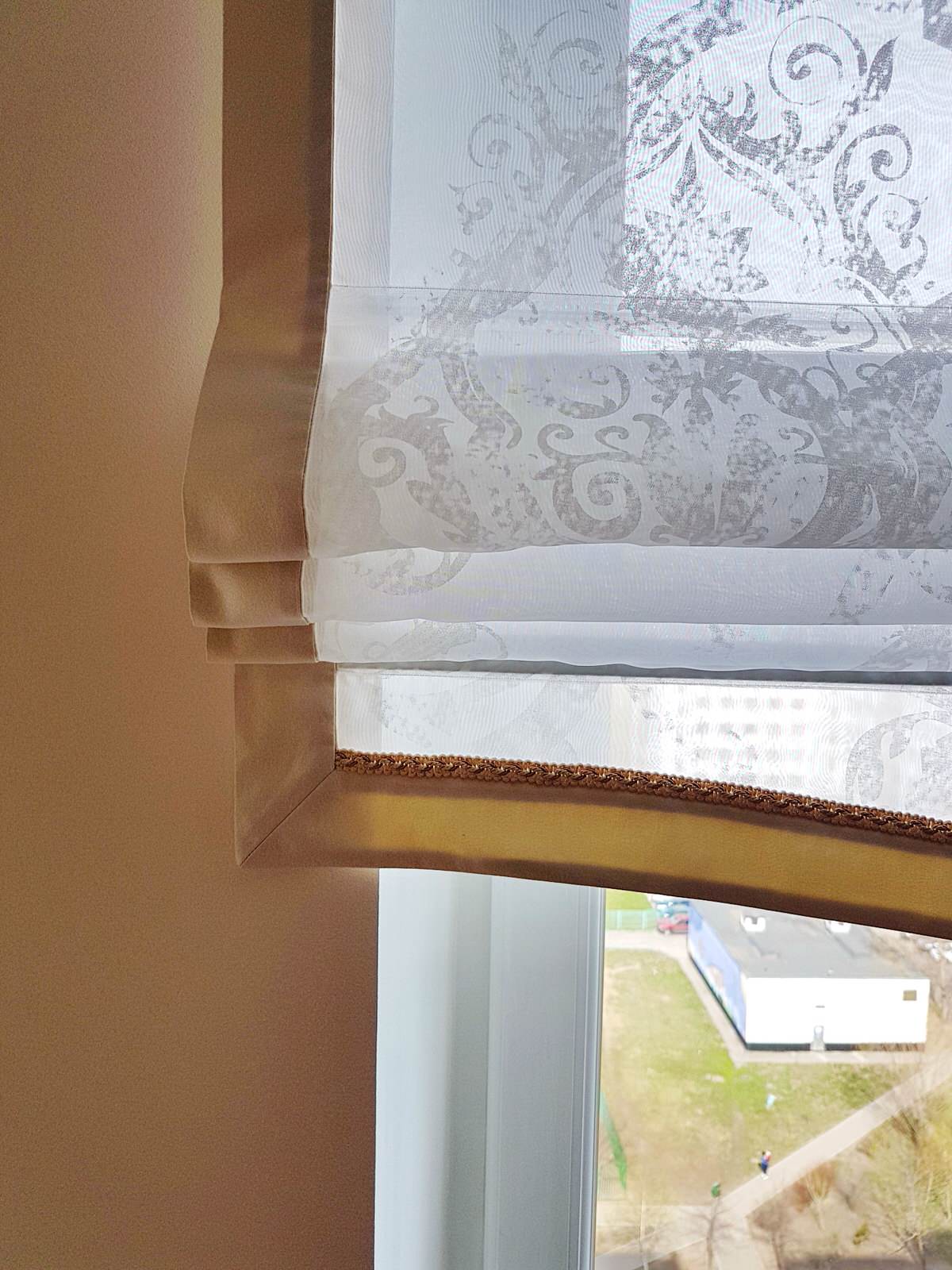 Римские шторы в разных проектах