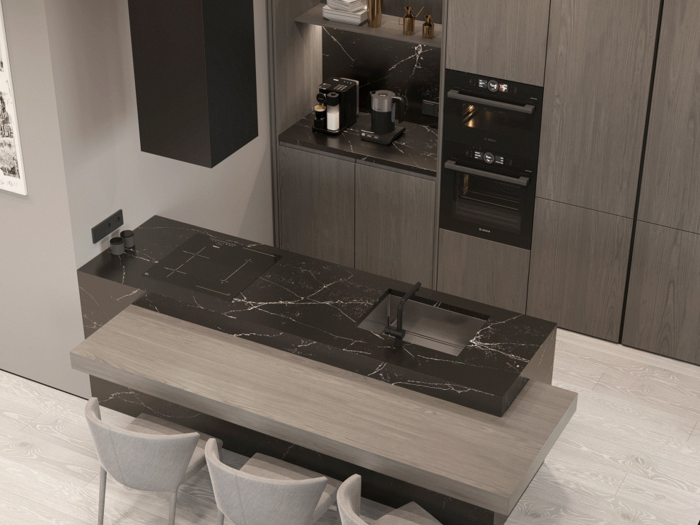 Кухня-гостиная из проекта по ул. Автономная