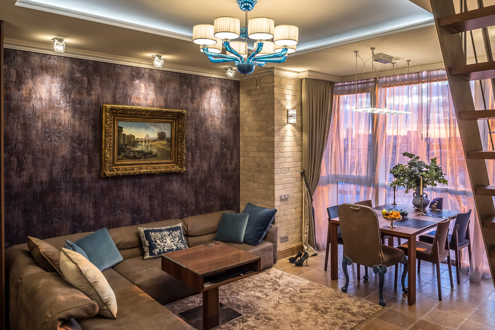 Пентхаус с видом на закат.