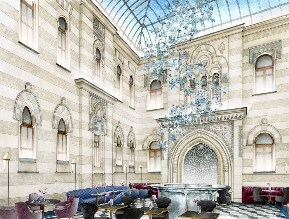 Обложка проекта: Эскизы интерьеров к проектам ресторанов