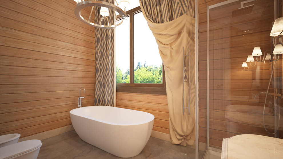 Дом из бруса. Архитектура и дизайн интерьера.