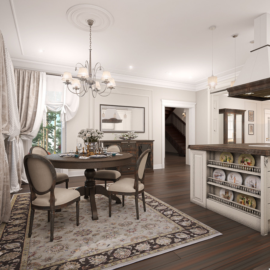 Классический интерьер коттеджа