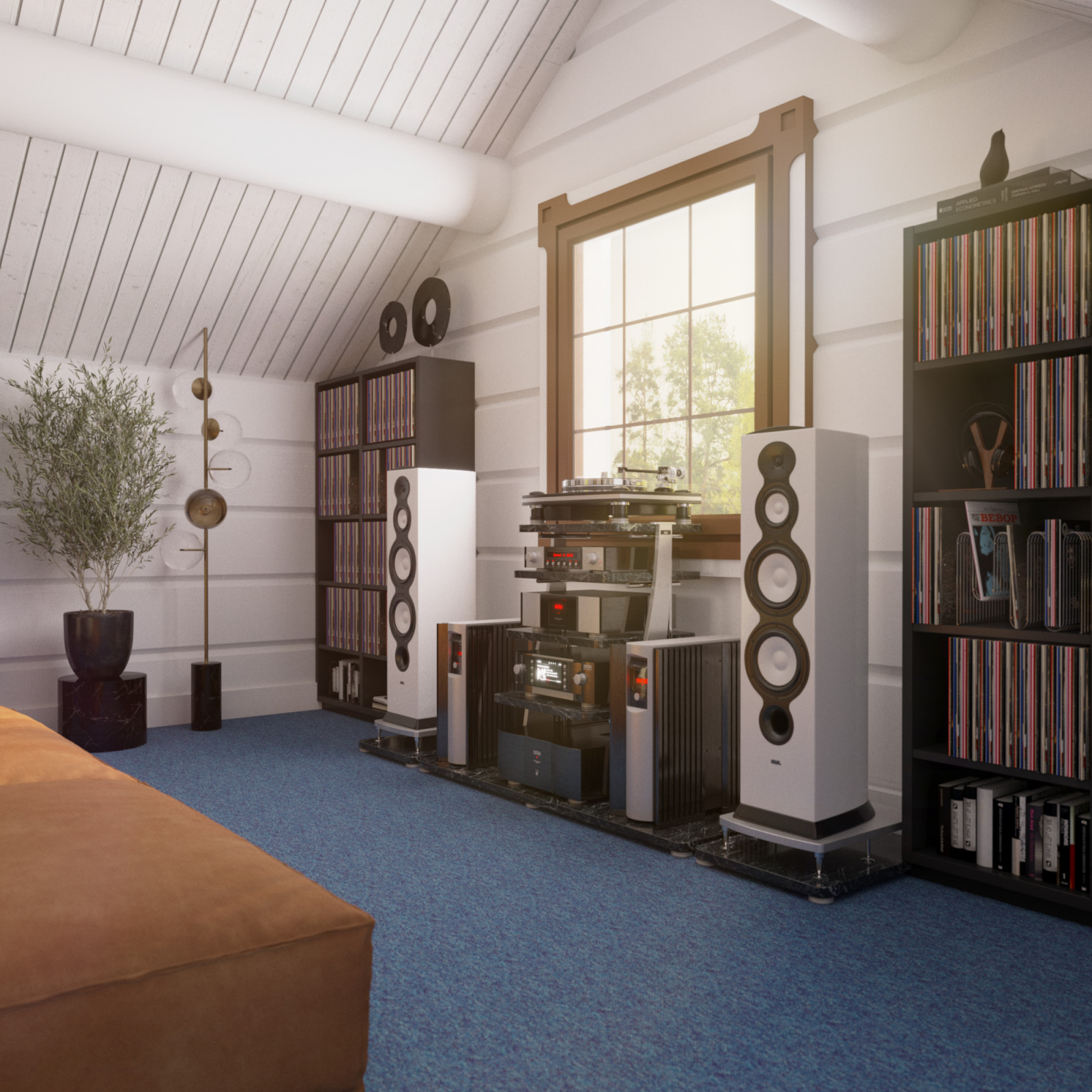 Дизайн-проект 2-го этажа частного дома.