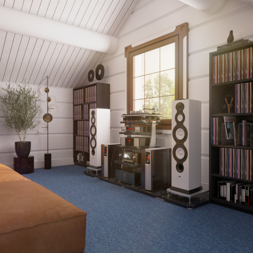 Дизайн-проект 2-го этажа частного дома.