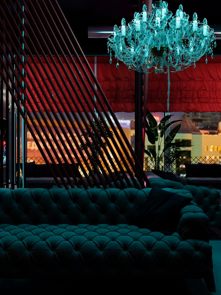 Кальянная в стиле 50х годов