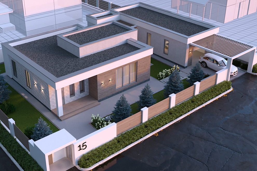 Коттедж в стиле CONTEMPORARY