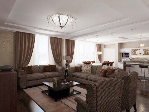 Обложка проекта: Двухуровневая квартира на ул. Соревнования