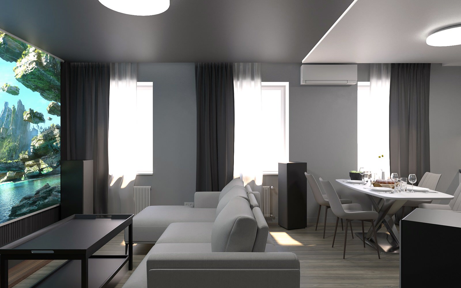 Дизайн проект квартиры 93м