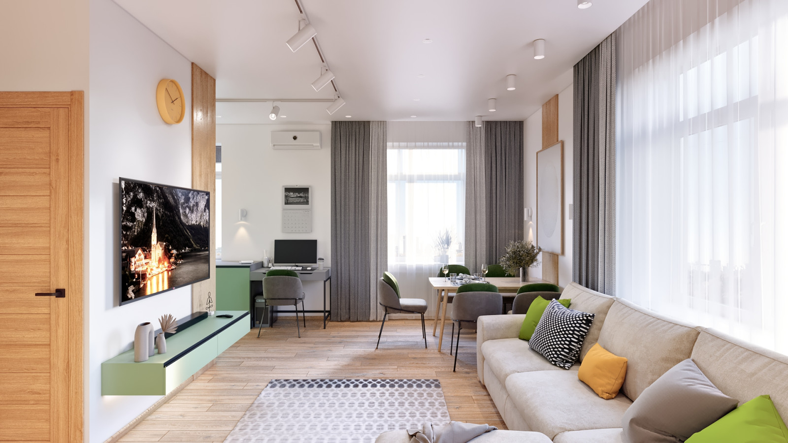 Обложка проекта: Дизайн-проект трехкомнатной квартиры