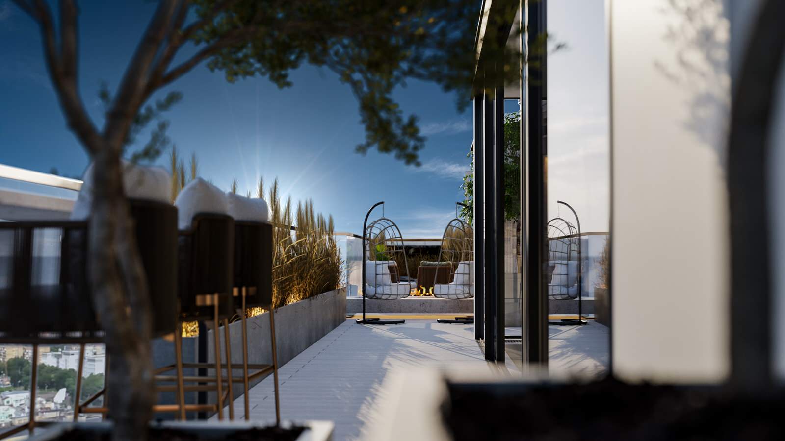 Терраса в Центре Москвы с видом на Исторический центр