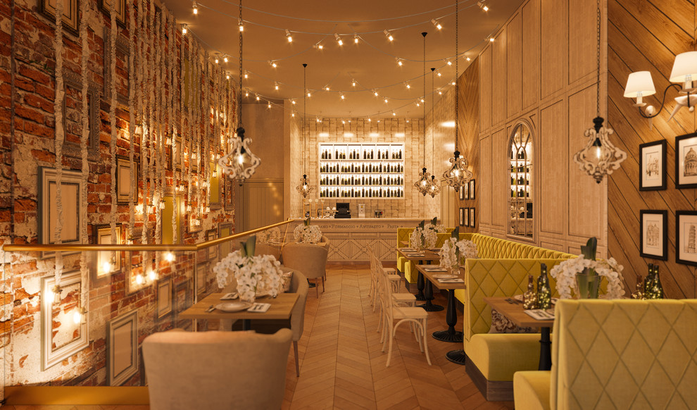 Обложка проекта: The interior design of the restaurant "IL Патио" in Makhachkala.