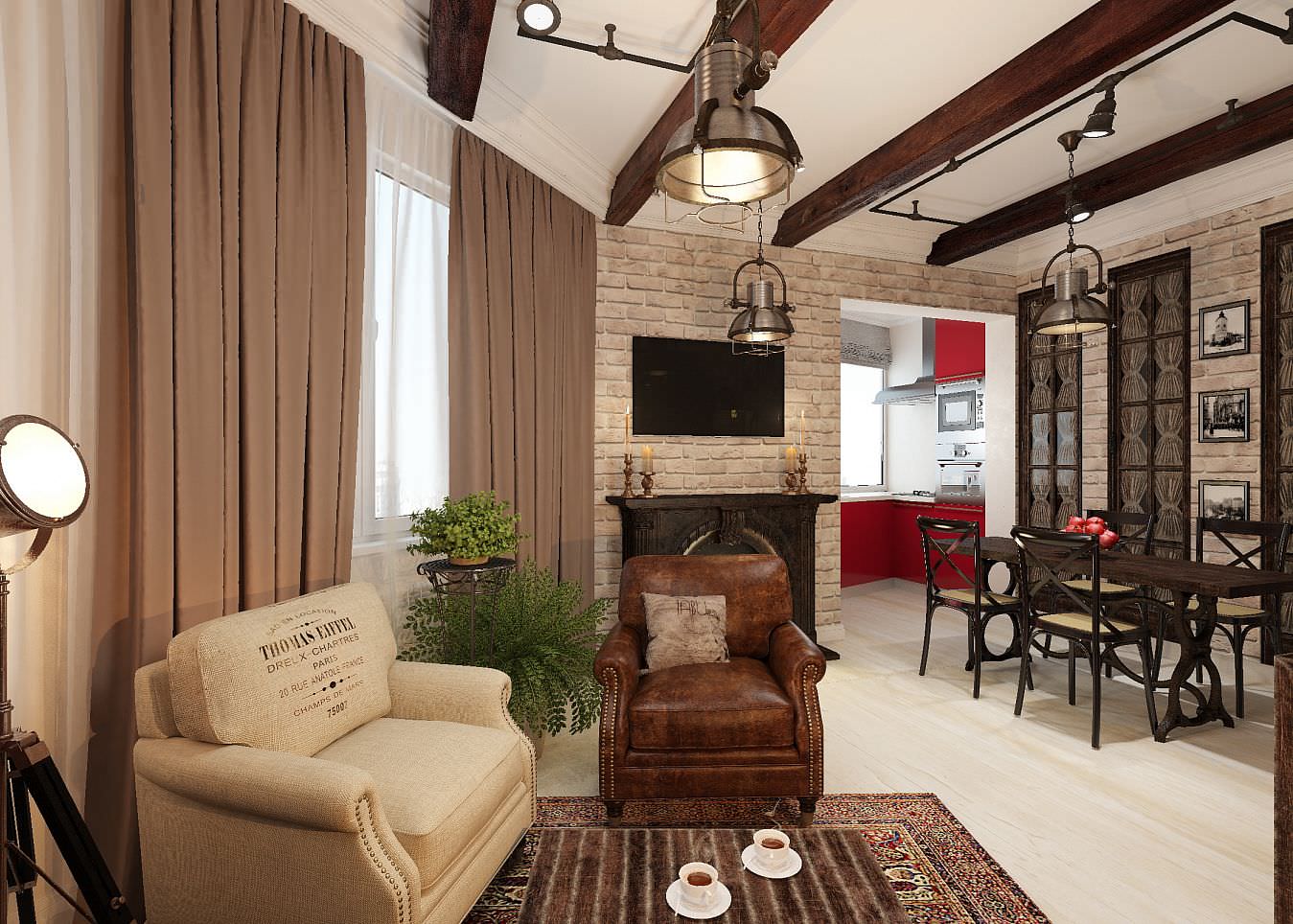 Квартира в американском стиле