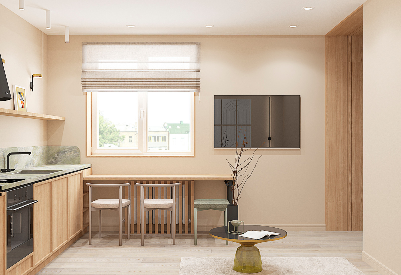 Кухня из проекта квартиры для молодого человека