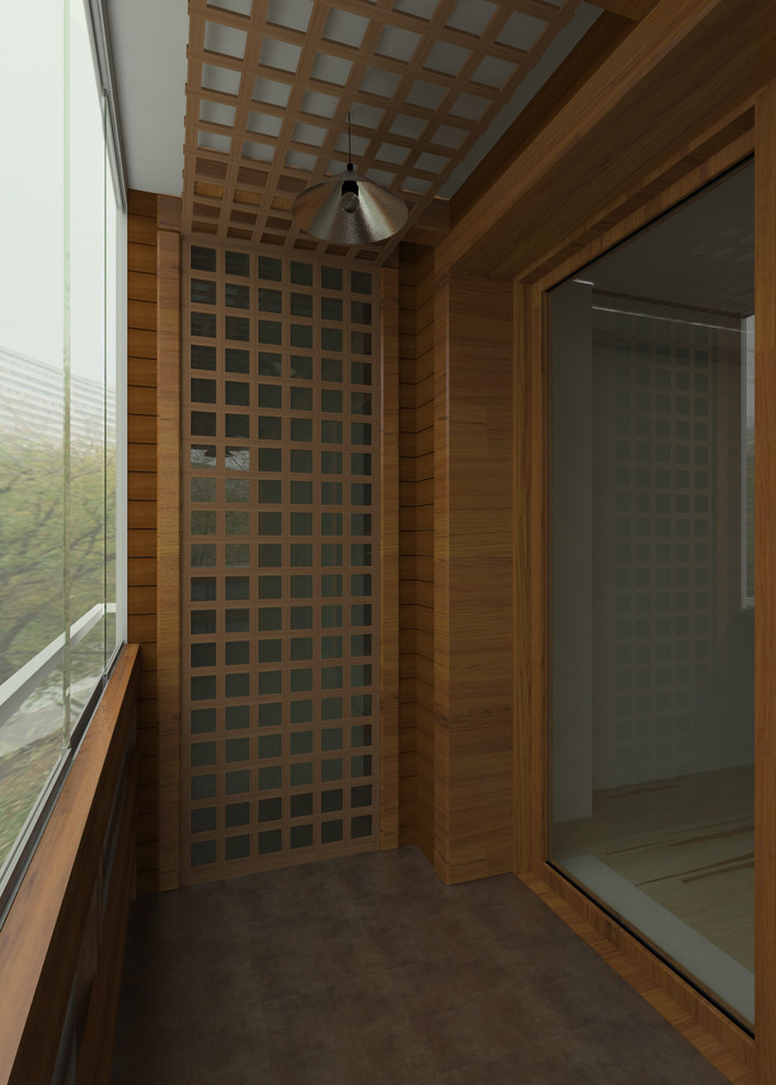 Отделка балкона на Шмитовском