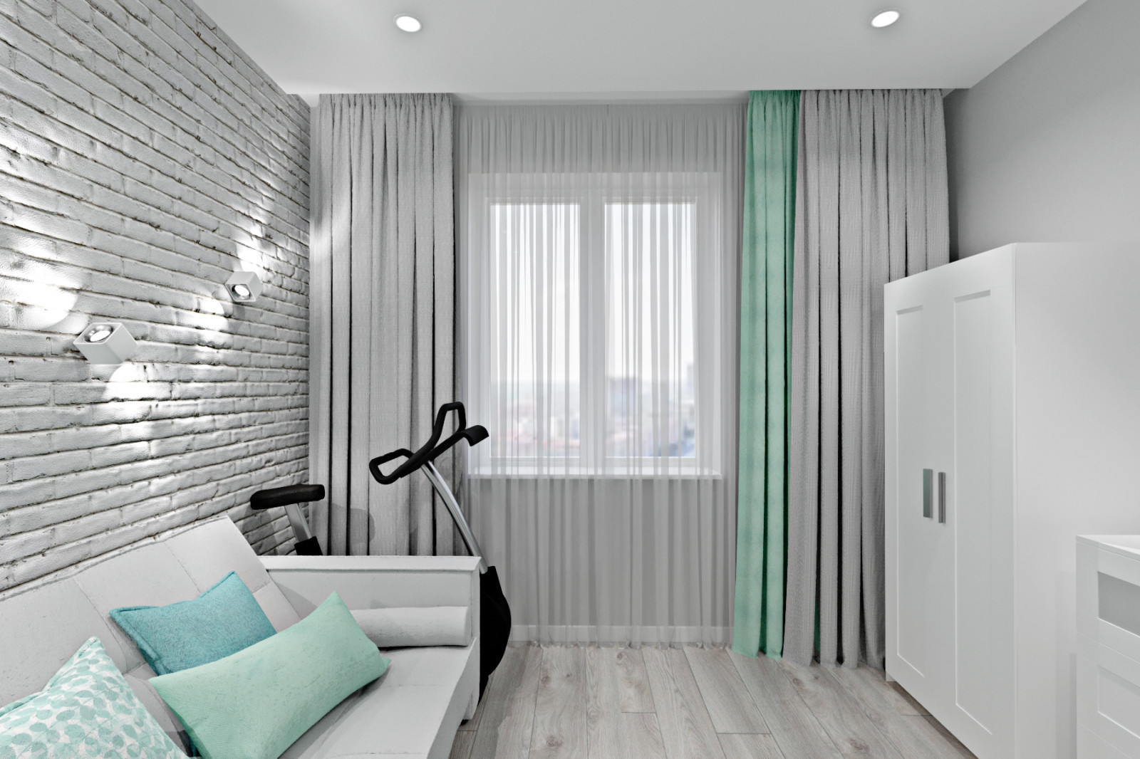 Концепция одноэтажного дома для семейной пары