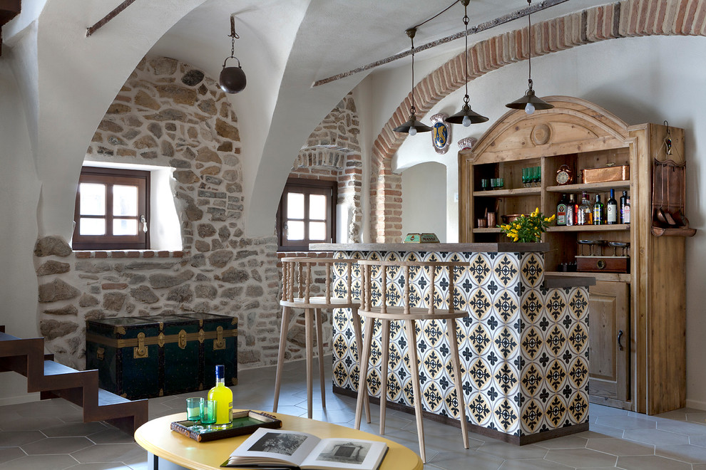 Houzz Италия: Реконструкция фермы на озере Гарда
